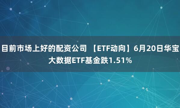 目前市场上好的配资公司 【ETF动向】6月20日华宝大数据ETF基金跌1.51%